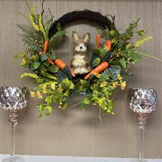 Carrot and Bunny Wreath