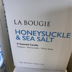 La Bougie Honeysuckle and Seasalt candle