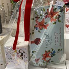 Candle and chocolate 